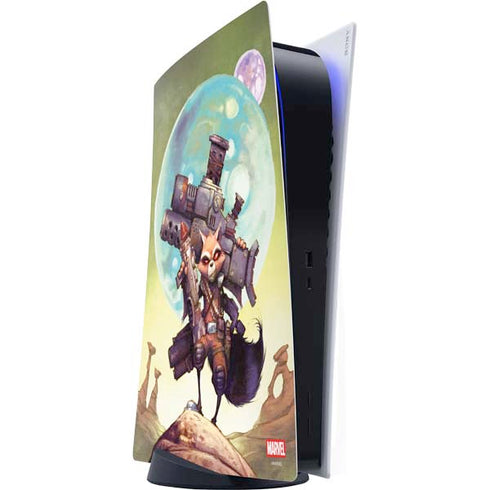 Marvel Rocket Raccoon Armored Arsenal PS5 Digital Edition Console Skin